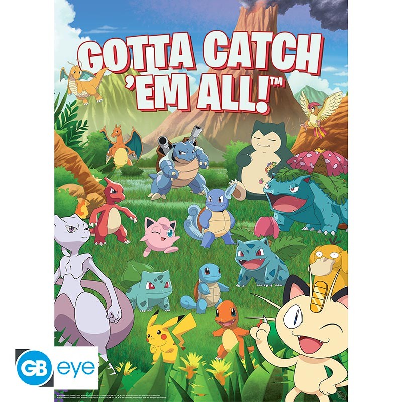 POKEMON - Decorations - Set 2 posters '52x38'