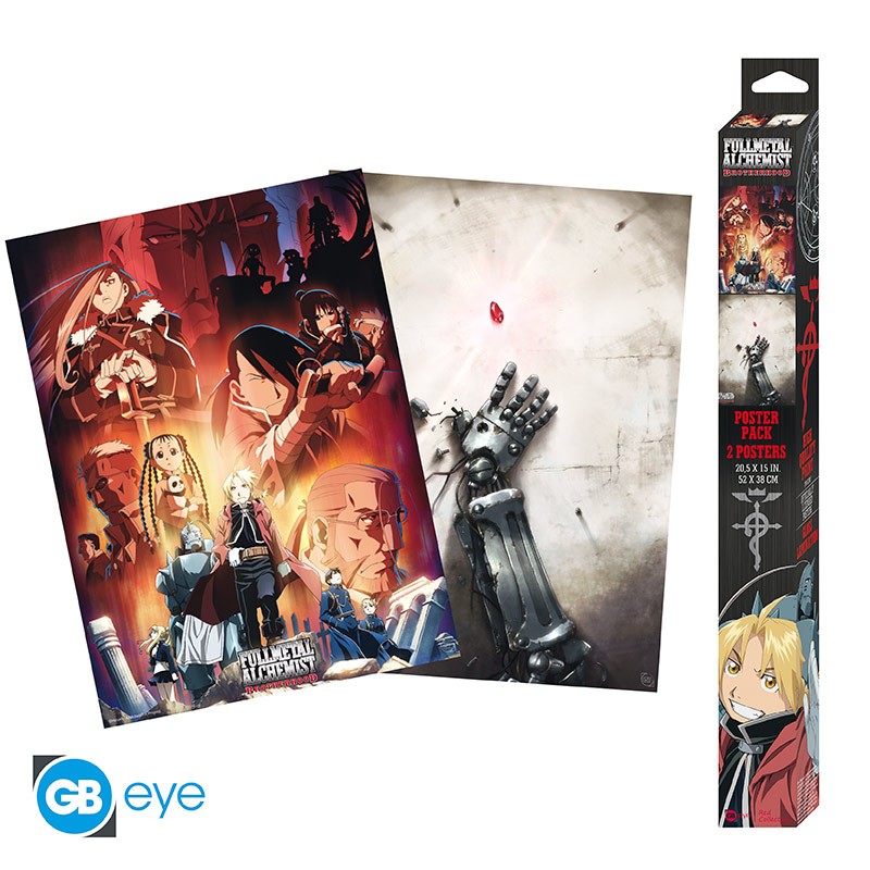 FULLMETAL ALCHEMIST - Série 1 - Set 2 posters '52x38'