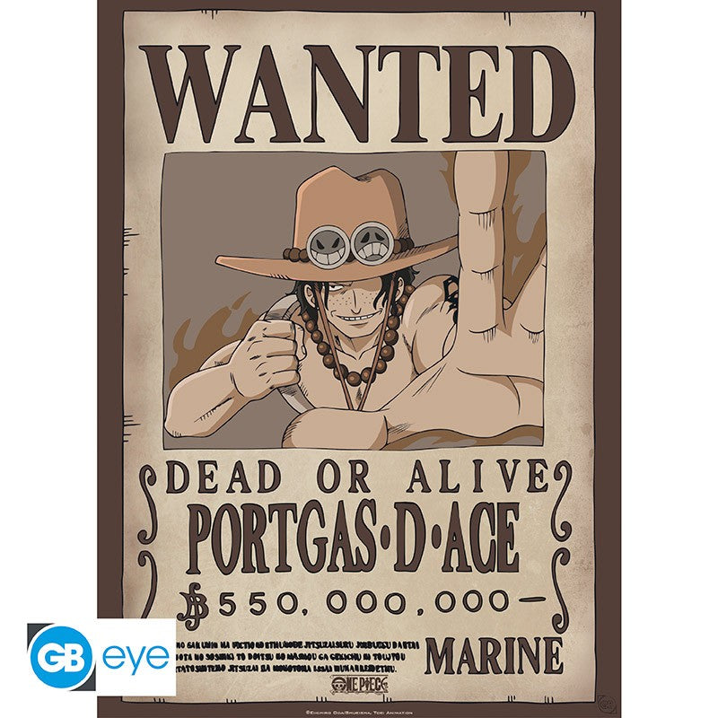 ONE PIECE - Wanted Luffy & Ace - Set 2 posters '52x38'