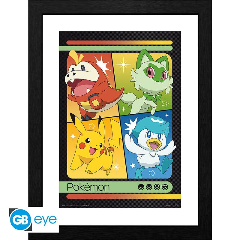 POKEMON - Collector Print 30X40 - Starters Scarlet and Violet
