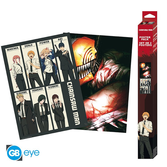 CHAINSAW MAN - Devil Hunters - Set 2 posters '52x38'