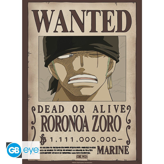 ONE PIECE - Wanted Luffy & Zoro - Set 2 posters '52x38'