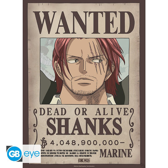 ONE PIECE - Wanted Shanks & Blackbeard - Set 2 posters '52x38'