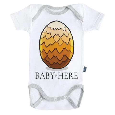 GAME OF THRONES - Baby Body - Baby is Here - Yellow (3-6 Month)