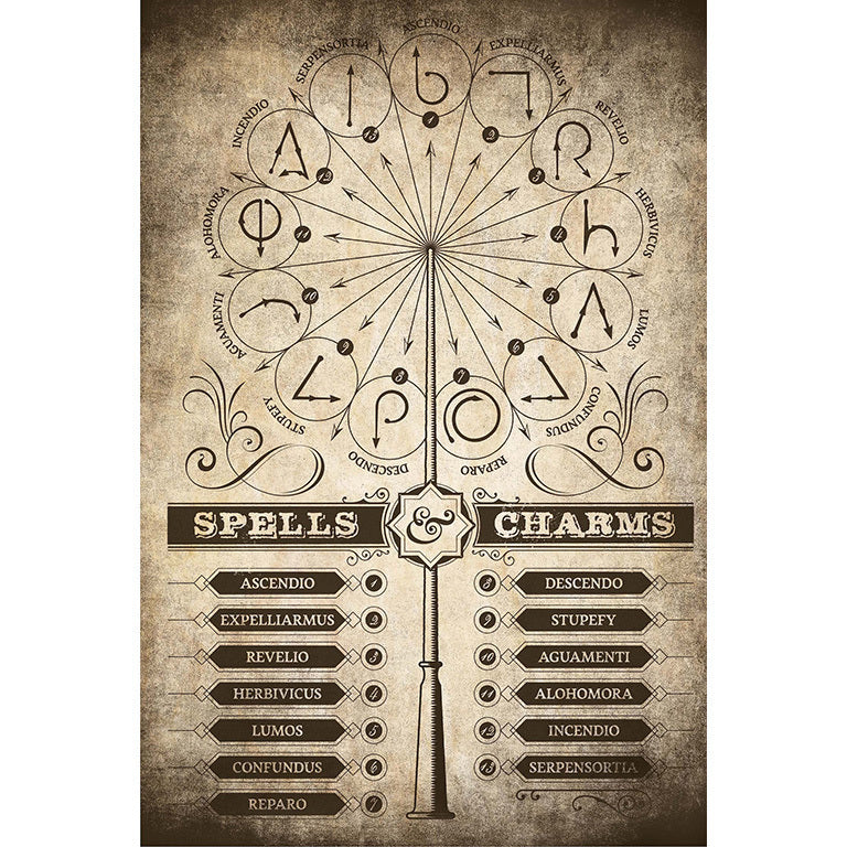 HARRY POTTER - Spells & Charms - Poster 61 x 91cm