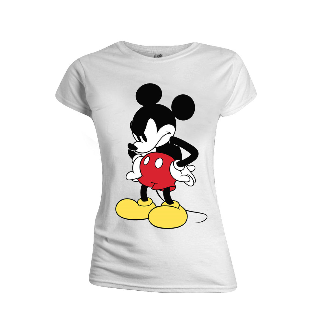 DISNEY - T-Shirt - Mickey Mouse Mad Face - GIRL (XL)