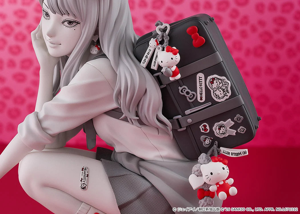 JUNJI ITO X HELLO KITTY - Gyaru Tomie x Hello Kitty - Statue 14cm