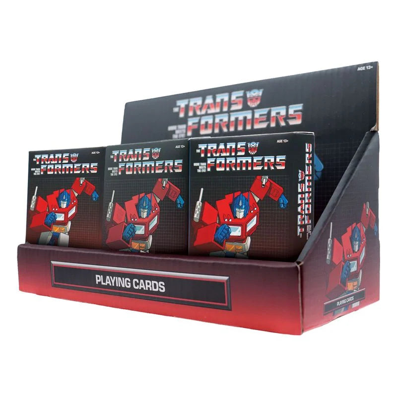 TRANSFORMERS - Playing Cards CDU Containing 12 Packs