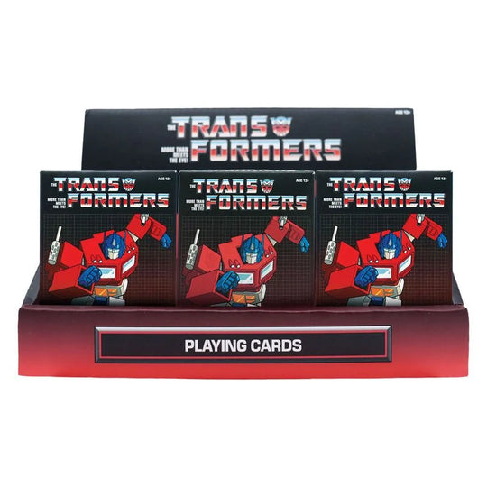 TRANSFORMERS - Playing Cards CDU Containing 12 Packs