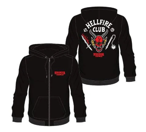 STRANGER THINGS - Hellfire Club - Men's Zipper Hoodie (M)