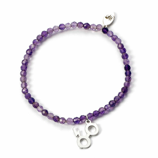 HARRY POTTER - Lightning Bolt -Sterling Silver Charm & Pearls Bracelet