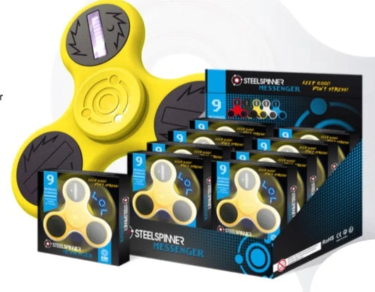 STEELSPINNER - HAND FINGER - Display MESSENGER 16pces
