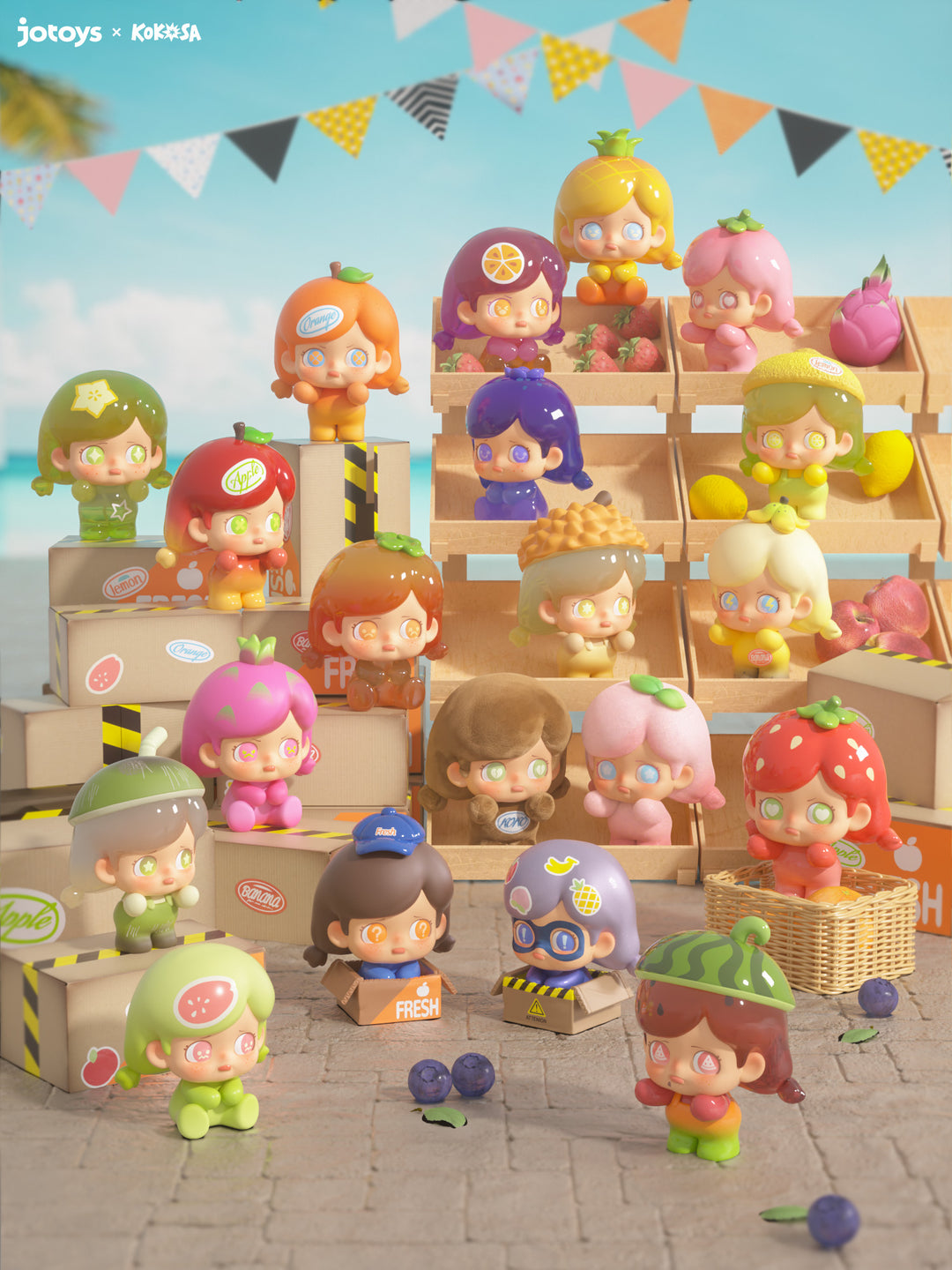 JOTOYS - Kokosa Fruit Party Series BLIND BOX (12pcs) - 4cm