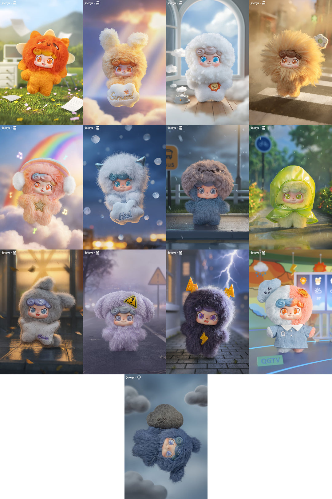 JOTOYS - Q.Kid Weather Series BLIND BOX (12pcs) - 9cm