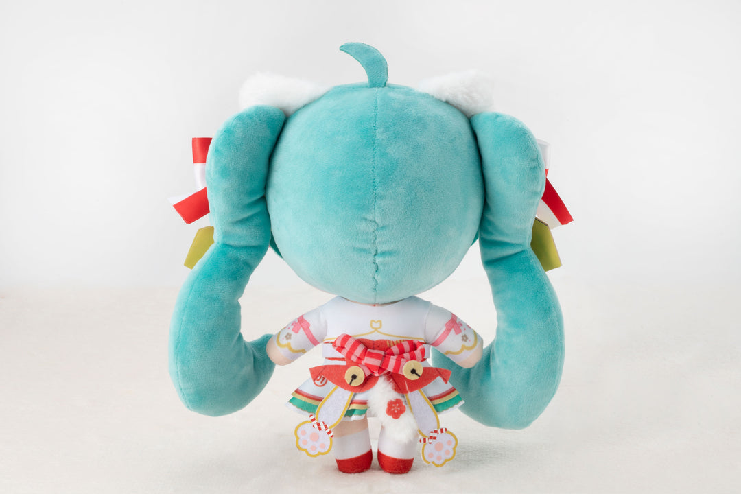 HATSUNE MIKU X MANEKI-NEKO - White Cat - Plush 22cm
