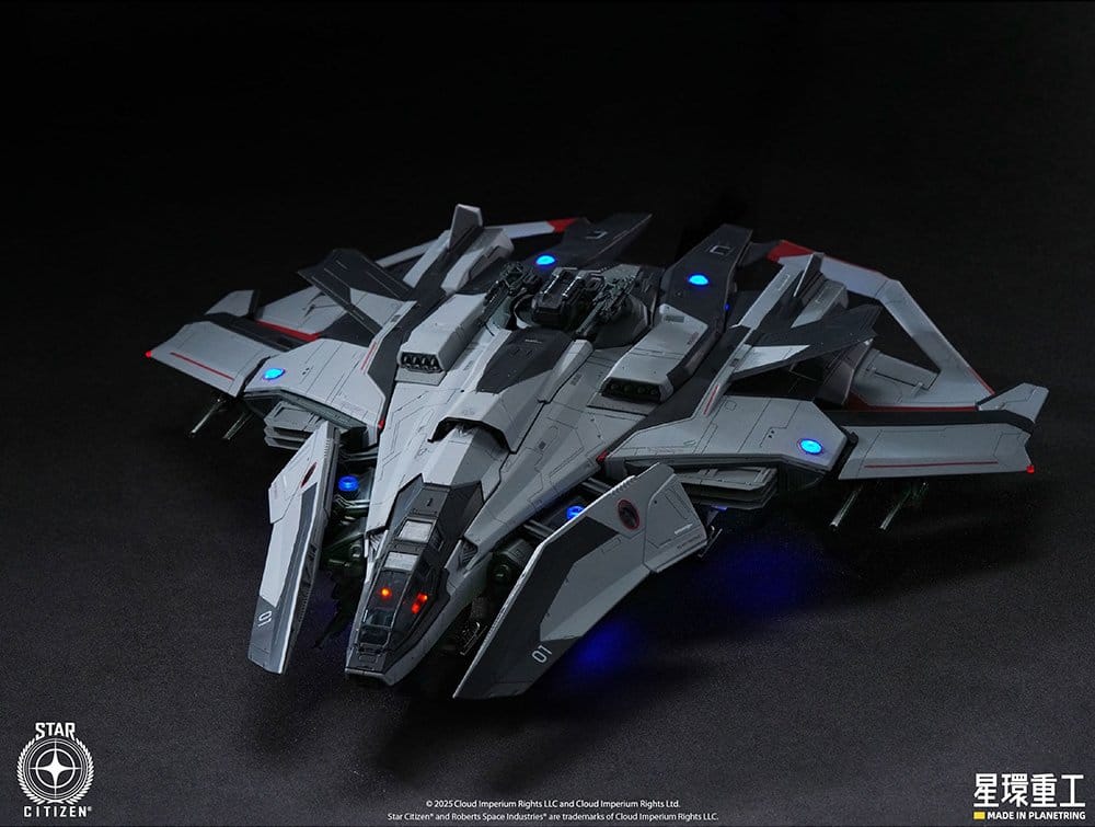 STAR CITIZEN -1/100 Anvil F8C Lightning -Pre-Assembled Model Kit 26cm