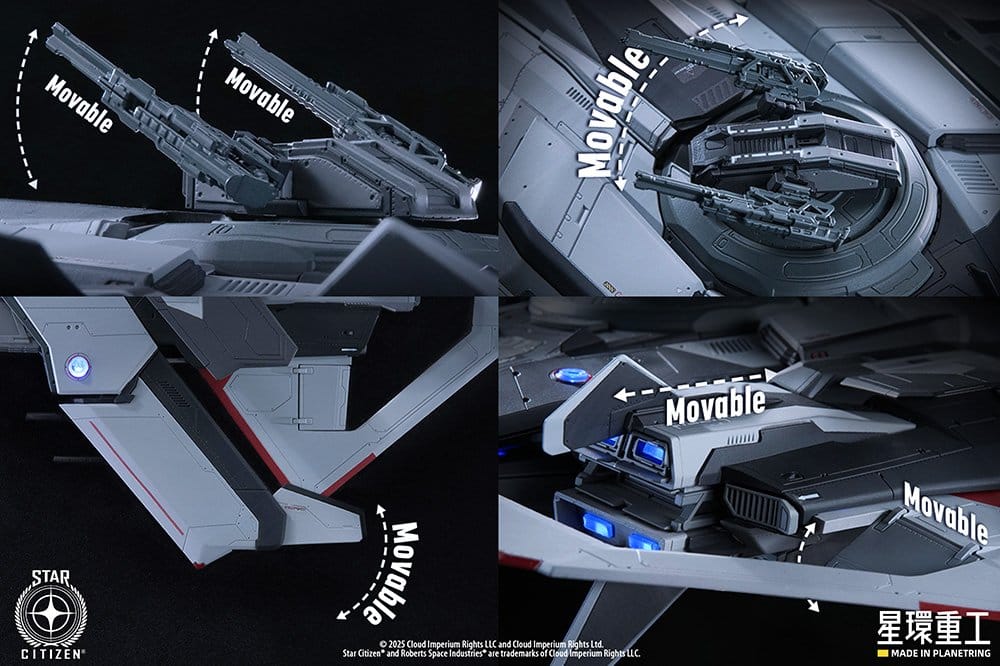 STAR CITIZEN -1/100 Anvil F8C Lightning -Pre-Assembled Model Kit 26cm