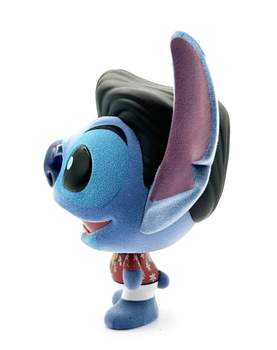 STITCH - Elvis Blue Hawaiian - Bhunny Flocked Vinyl Figure - 10cm