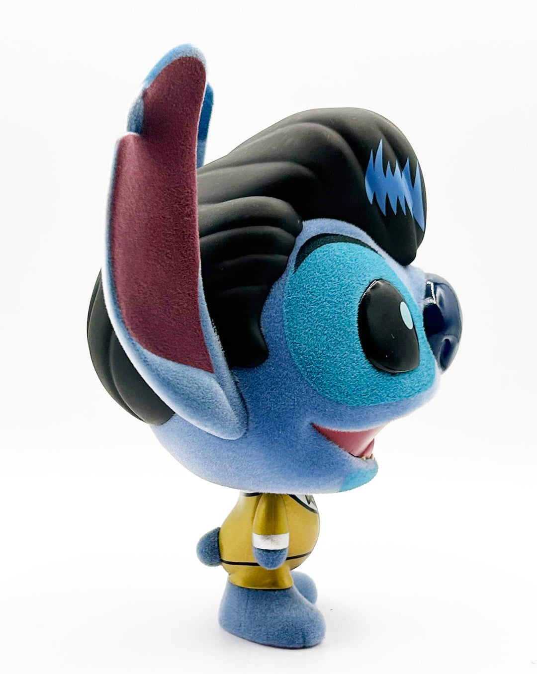 STITCH - Elvis Gold Suit - Bhunny Flocked Vinyl Figure - 10cm