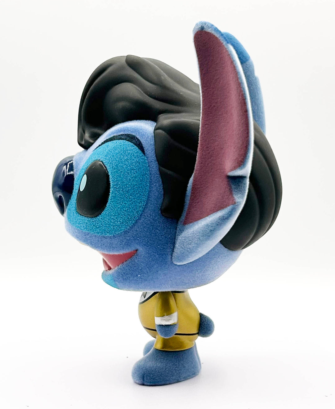 STITCH - Elvis Gold Suit - Bhunny Flocked Vinyl Figure - 10cm