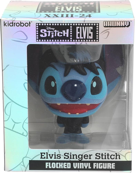 STITCH - Elvis Singer - Bhunny Flocked Vinyl Figure - 10cm