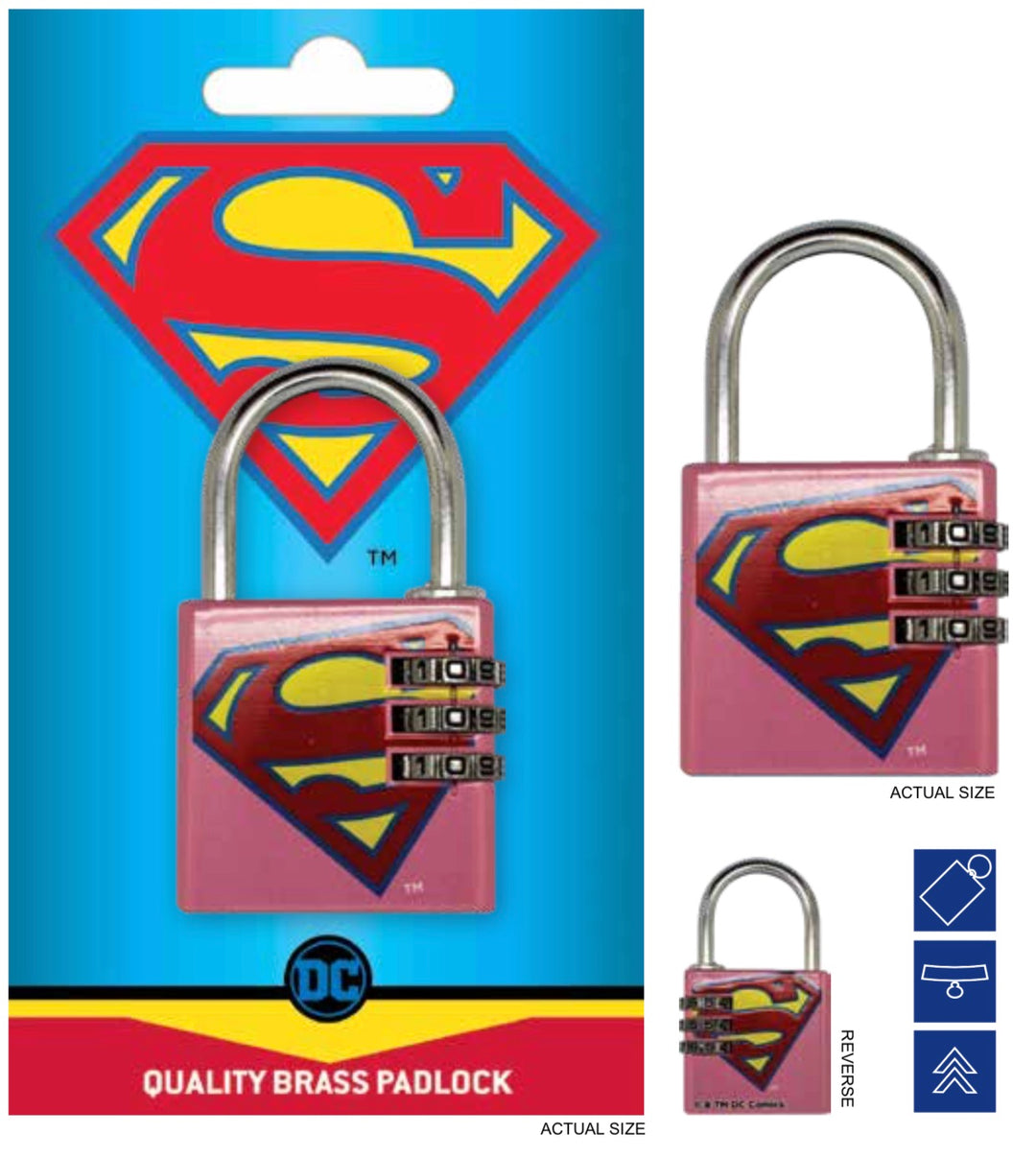 DC COMICS - Brass Padlock - Supergirl