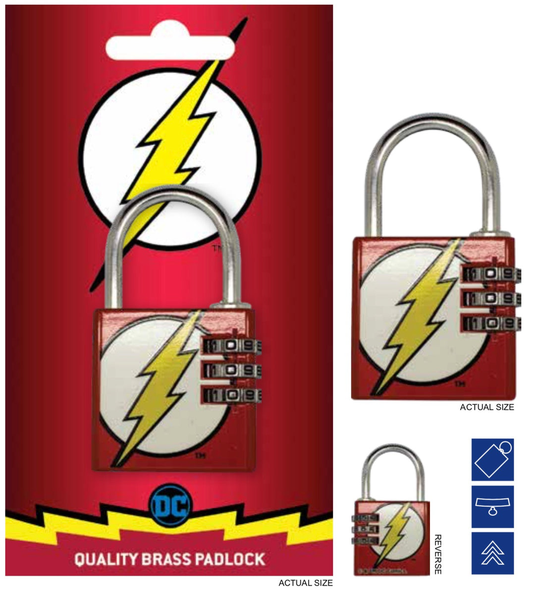 DC COMICS - Brass Padlock - The Flash