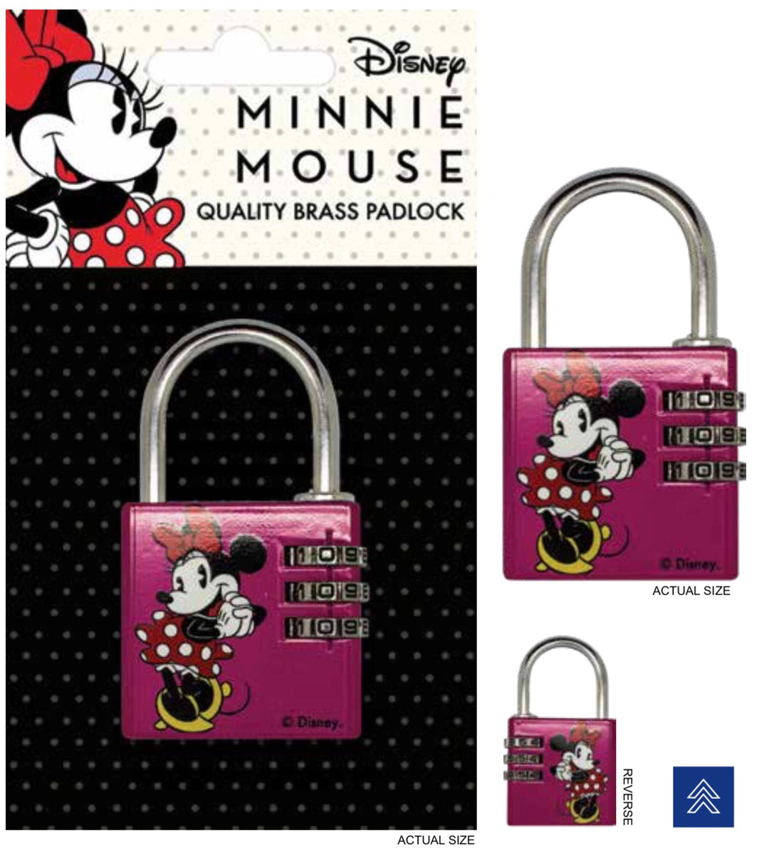 DISNEY - Brass Padlock - Minnie Mouse