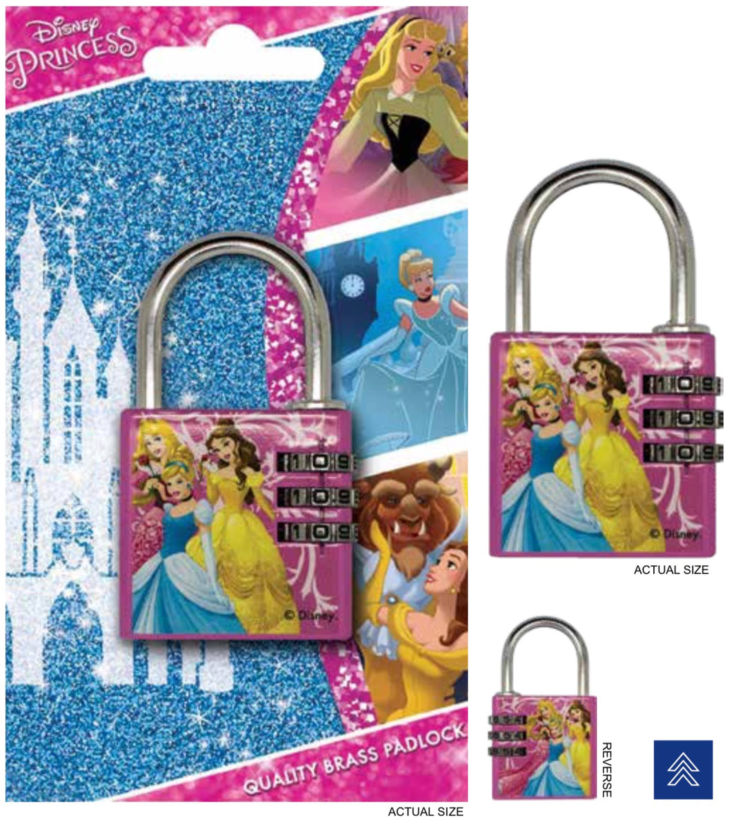 DISNEY - Brass Padlock - Princess