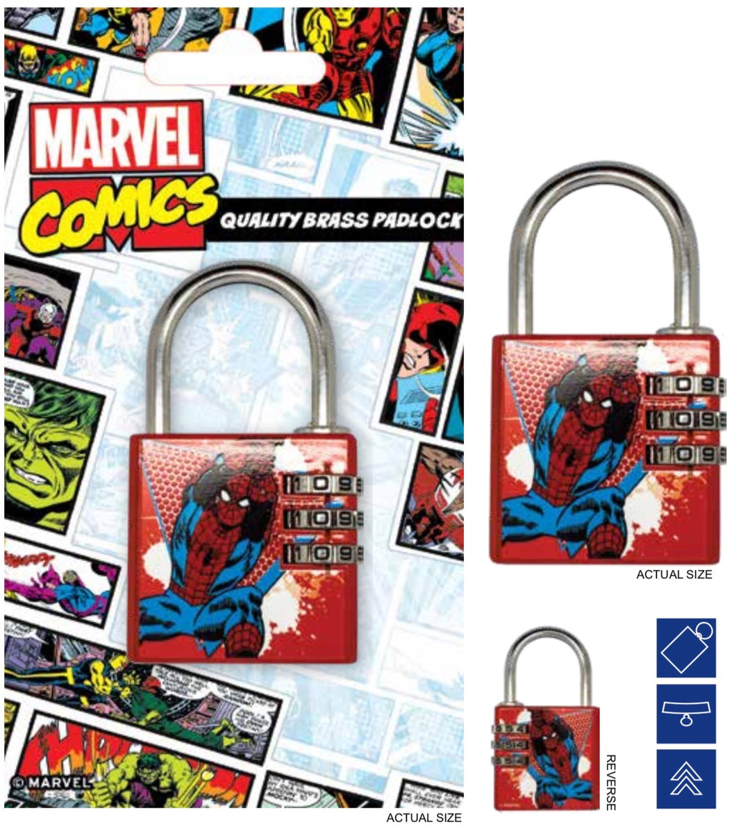 MARVEL - Brass Padlock - Spiderman