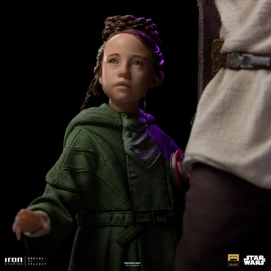 OBI-WAN KENOBI -Obi-Wan and Young Leia -Statue del Art Scale 1/10 20cm