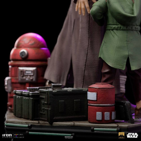 OBI-WAN KENOBI -Obi-Wan and Young Leia -Statue del Art Scale 1/10 20cm