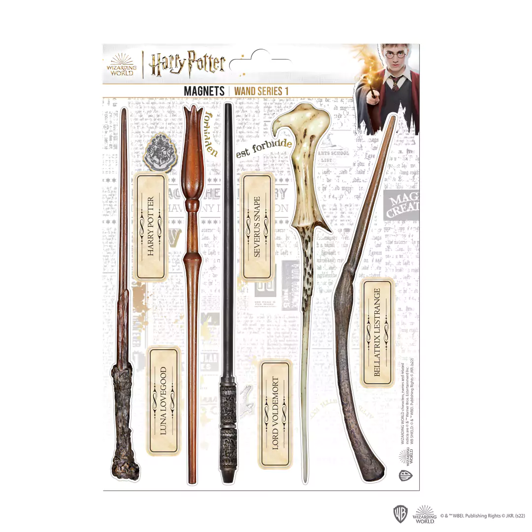 HARRY POTTER - Wand 01 - Board of 10 foam magnets