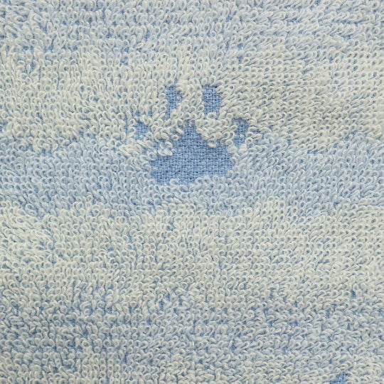 MOFUSAND - Kitten-Nyan Blue Paw Print - Mini Towel 25x25cm