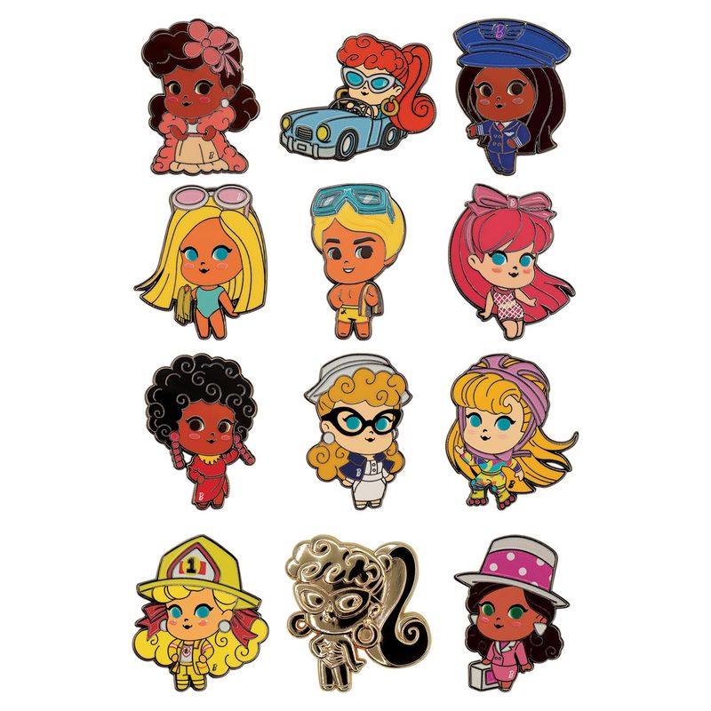 BARBIE - Mystery Box of 12 Pin Badge