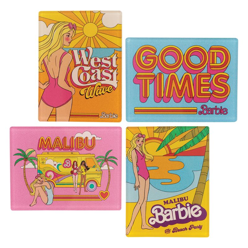 BARBIE - Malibu Barbie - Set of 4 magnets