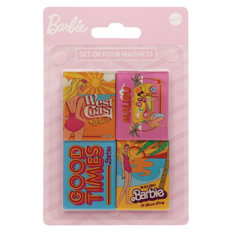 BARBIE - Malibu Barbie - Set of 4 magnets
