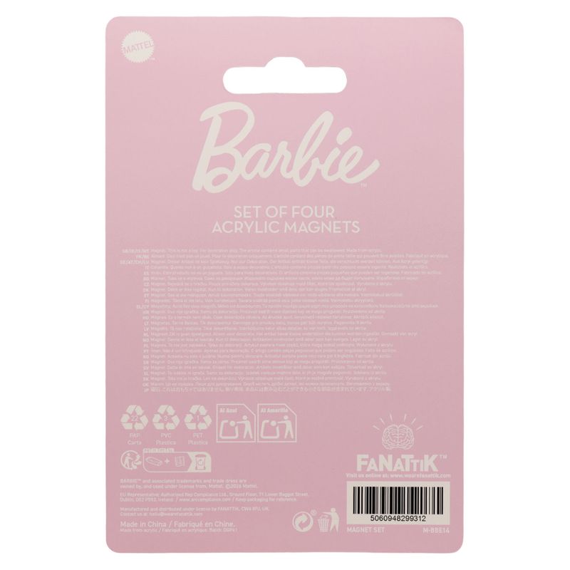 BARBIE - Malibu Barbie - Set of 4 magnets