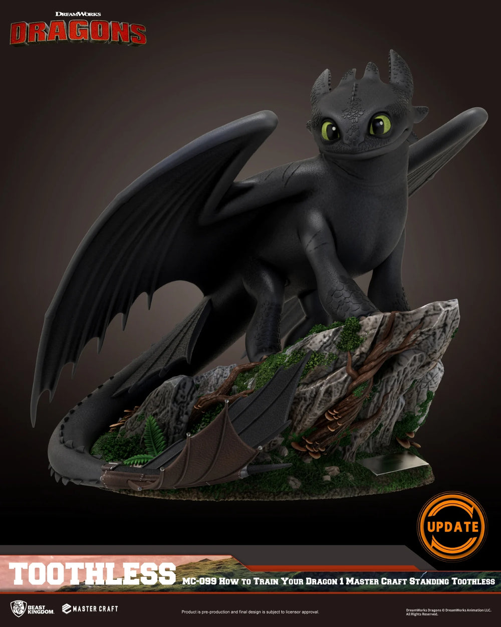 DRAGON - Toothless - Statuette Master Craft 31cm