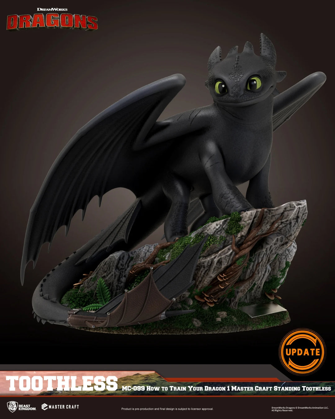 DRAGON - Toothless - Statuette Master Craft 31cm