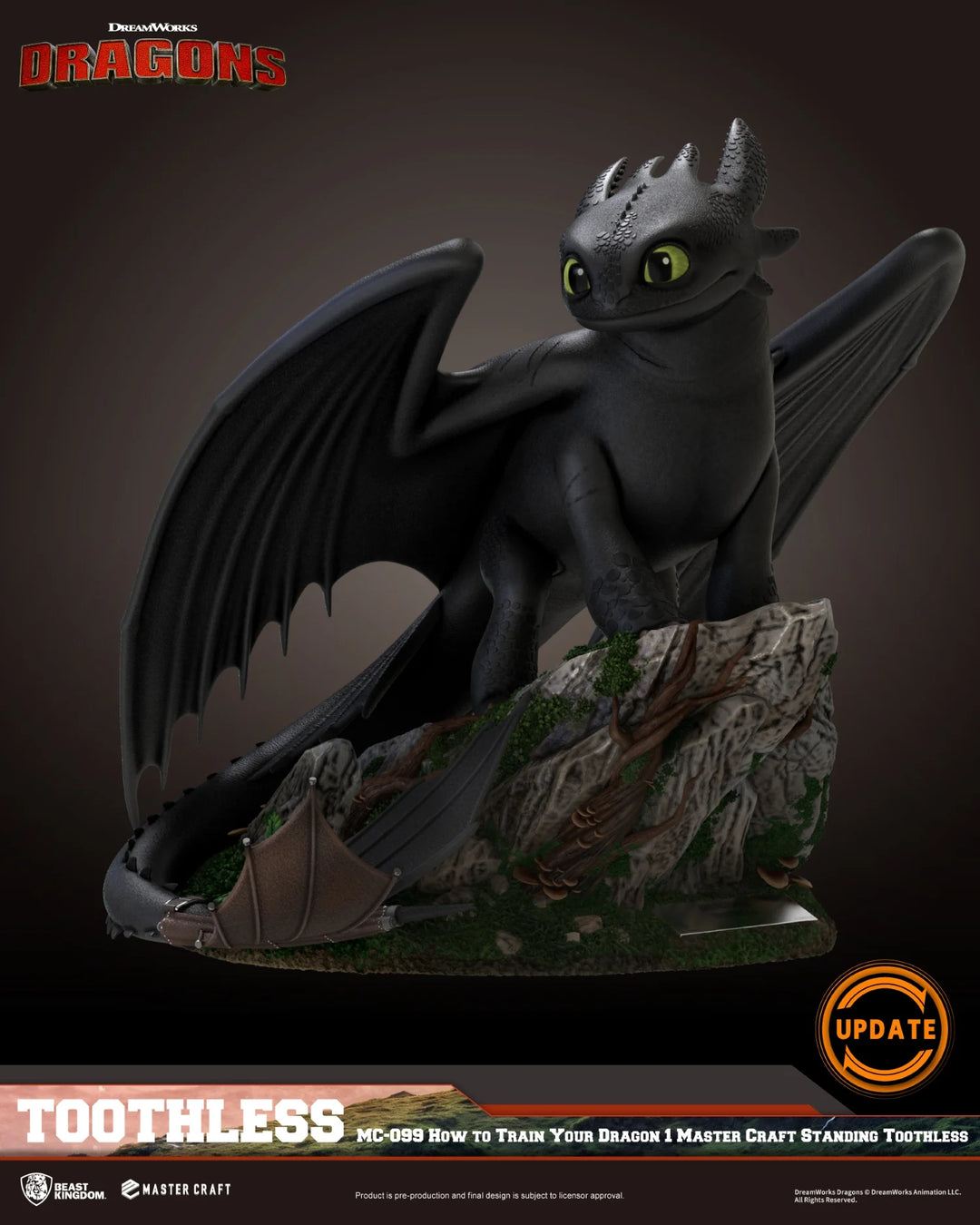 DRAGON - Toothless - Statuette Master Craft 31cm