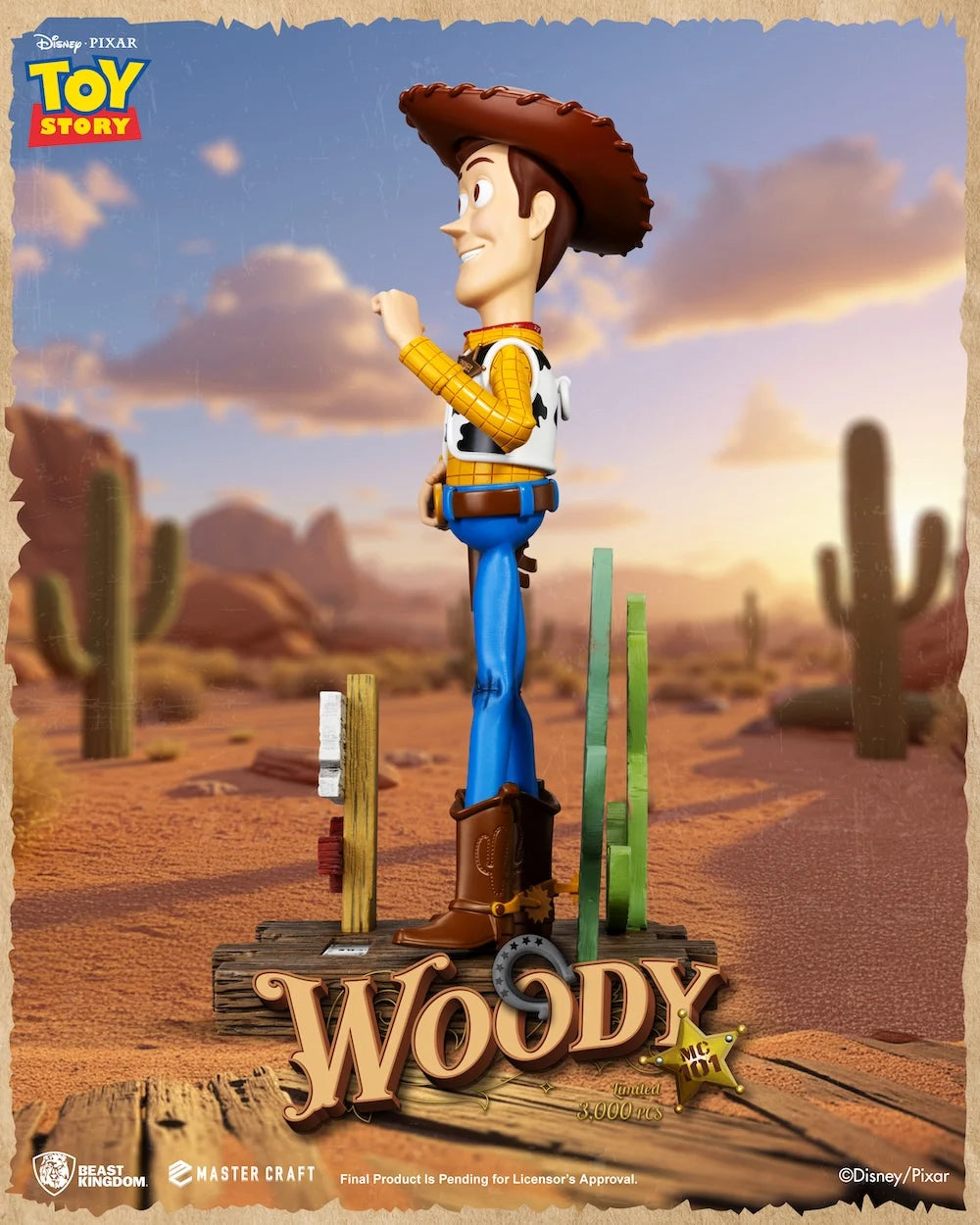 TOY STORY - Sheriff Woody - Statue Master Craft 44cm