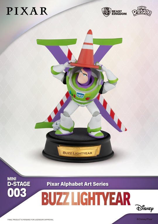 DISNEY 100TH - Pixar Alphabet Art - Pack 6 Diorama Stage 10cm