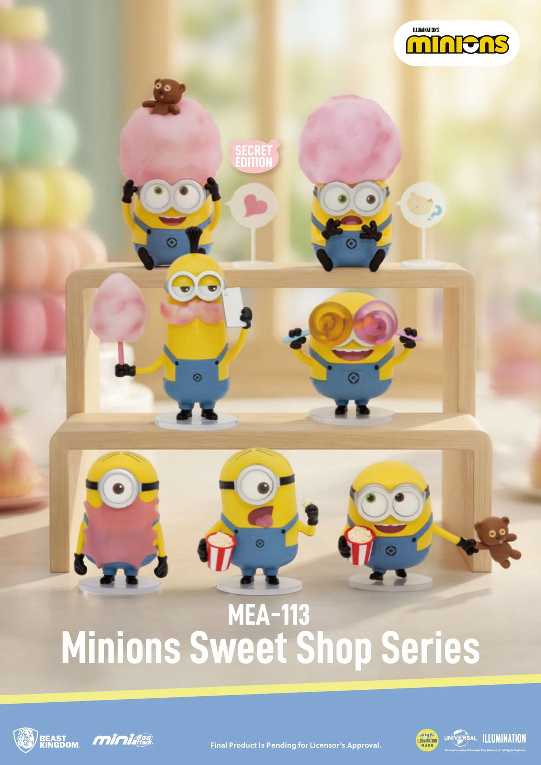 MINIONS - Sweet Shop Series - Blind Box 6 Figure set 6.3cm