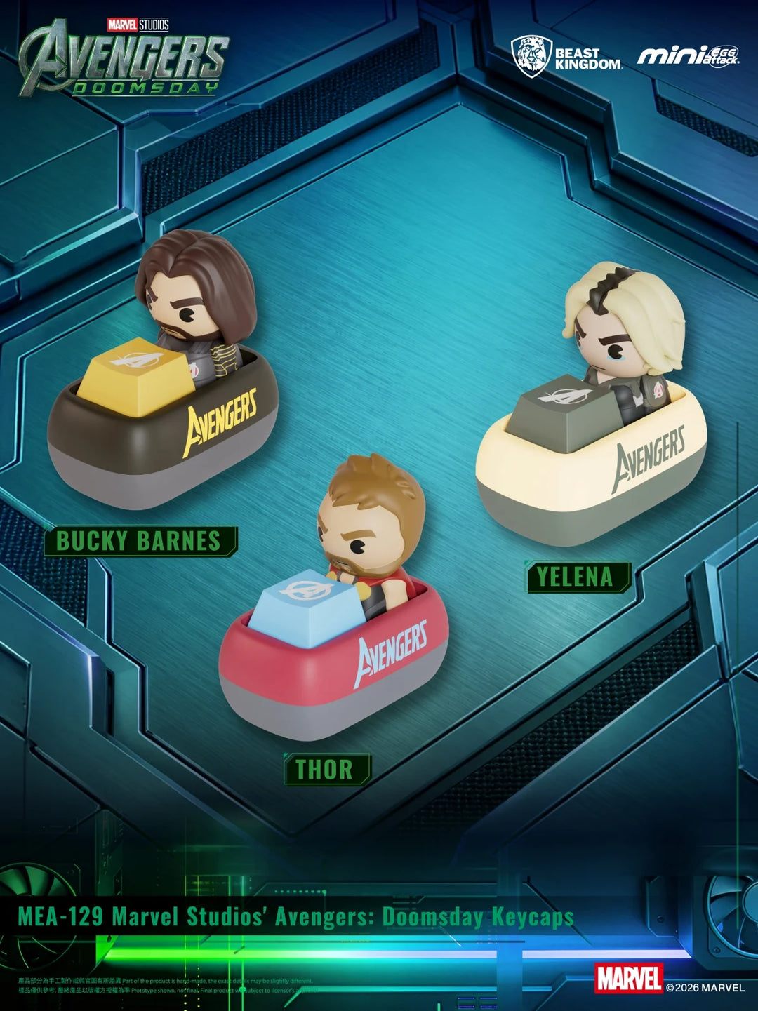 AVENGERS DOOMSDAY - Vol. 2 - Blind Box 6 Keycaps set