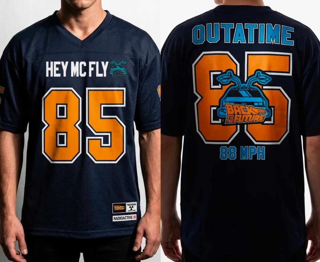 BACK TO THE FUTURE - Time - T-Shirt Sports US Replica unisex (S)