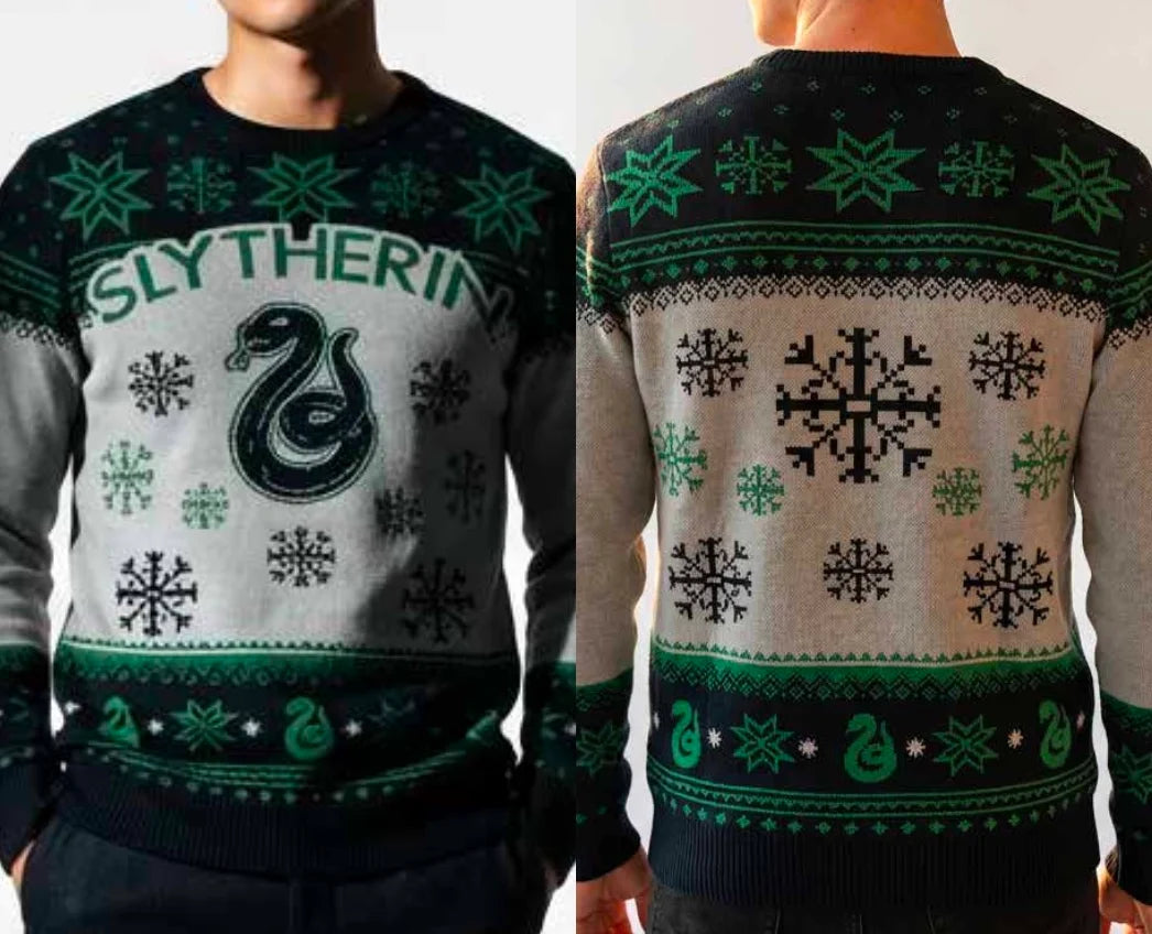 HARRY POTTER - Slytherin - Men Christmas Sweaters (M)