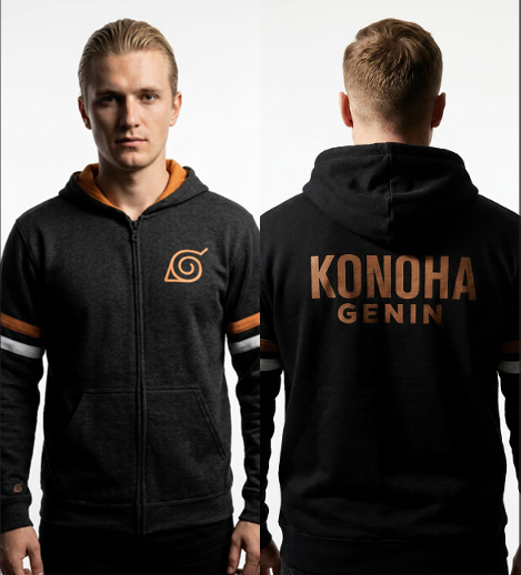 NARUTO - Konoha Genin - Hooded Sweat (XL)