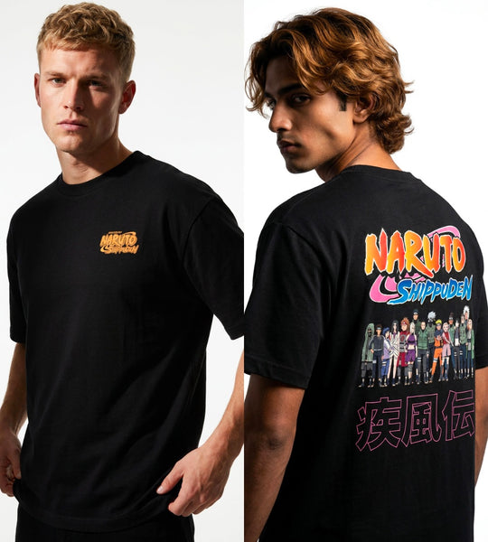 NARUTO SHIPPUDEN - Characters Konoha - T-Shirt Oversize Men (L)
