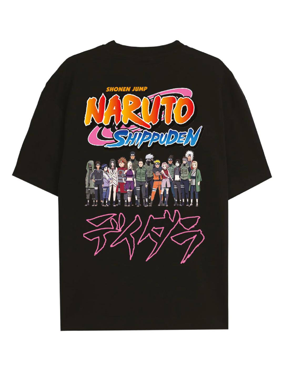 NARUTO SHIPPUDEN - Characters Konoha - T-Shirt Oversize Men (S)